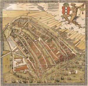 The Big Map of Amsterdam in 1544 by Cornelis Anthonisz.