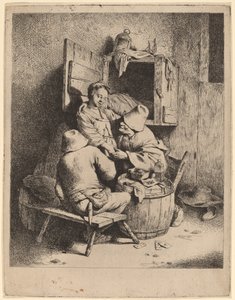 The Flirtation of a Young Innkeeper by Cornelis Pietersz Bega