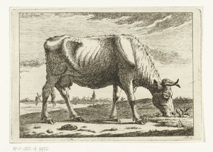 Landscape with Grazing Cow