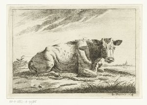 Landscape with Lying Cow without Horns