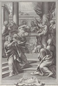 Saint Paul Preaching in Athens by Cornelis Bloemaert