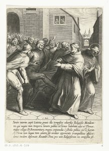Thomas and Saint Bonaventure Expelled from the University (Life of Saint Thomas Aquinas series) by Cornelis Boel
