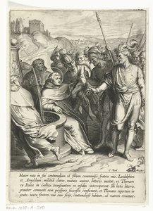 Thomas is Abducted by His Brothers (The Life of Saint Thomas Aquinas) by Cornelis Boel