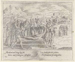 Funeral of Abraham (The Life of Abraham) by Cornelis Bos