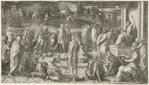 Christ Preaching to the People by Cornelis Bos