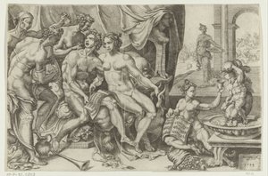 The Prodigal Son Squanders His Money by Cornelis Bos