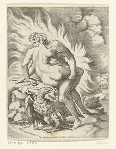 Jupiter and Aegina by Cornelis Bos