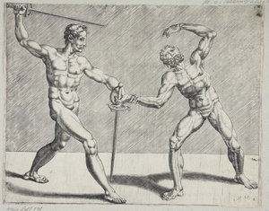 Two fencers