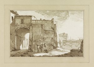 Gate with Traveler and Mule