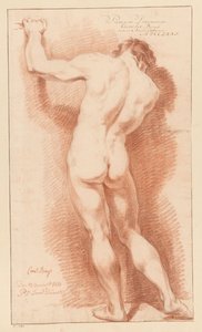 Standing Male Nude, Seen from the Back (1st Prize 1771) by Cornelis Buys