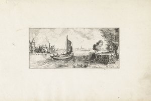 Boat on a River (Landscapes)