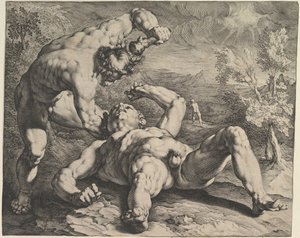 Cain Killing Abel by Cornelis Cornelisz van Haarlem