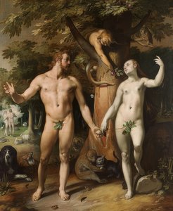 The Fall of Man. 1592 by Cornelis Cornelisz. van Haarlem