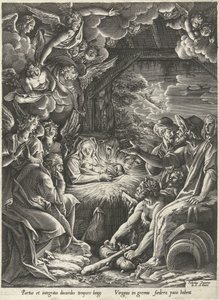 Adoration of the Shepherds by Cornelis Cort