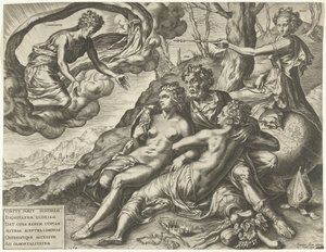 Allegory of the Immortality of Virtues by Cornelis Cort