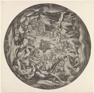 Gathering of Gods on Olympus by Cornelis Cort