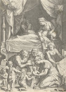 Birth of the Virgin by Cornelis Cort