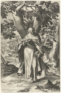 Saint Dominic Reading a Book by Cornelis Cort