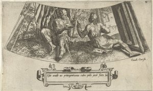 Esau Selling His Birthright, The History of Jacob and Esau (series title) by Cornelis Cort