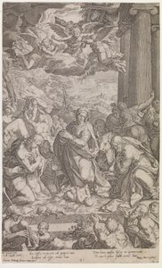The Adoration of the Shepherds by Cornelis Cort