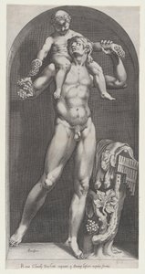 Speculum Romanae Magnificentiae: Bacchus on the Shoulders of a Satyr