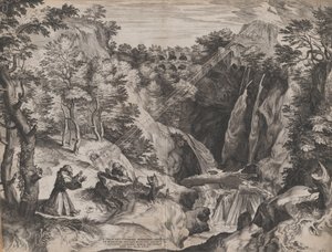 St Francis Receives the Stigmata by Cornelis Cort