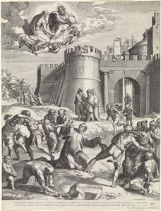 Stoning of Saint Stephen by Cornelis Cort