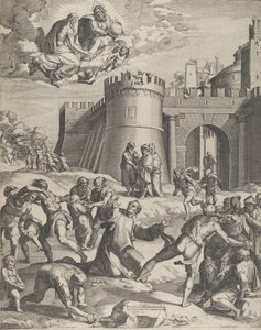 The Martyrdom of St Stephen, 1576 by Cornelis Cort