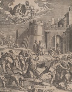 The Martyrdom of St Stephen, 1576 by Cornelis Cort