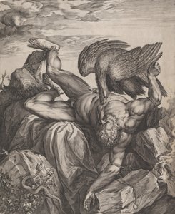 Tityus Punished in Hell by Cornelis Cort