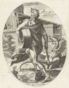 Triptolemos by Cornelis Cort