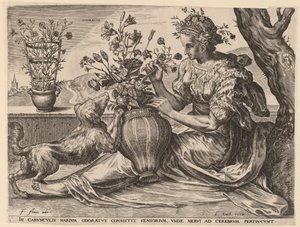 Odoratus by Cornelis Cort after Frans Floris I