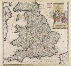 Most Accurate Description of the Kingdom of England and the Principality of Wales by Cornelis Danckerts