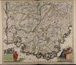 County and General Government of Provence: Divided into its Seneschalships and Vigueries with Adjacent Lands including the Principality of Orange and the Comtat Venaissin by Cornelis Danckerts