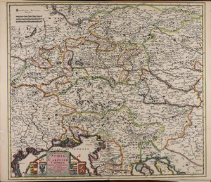 Map of the Duchy of Styria, Carinthia, Carniola, and County of Cilli by Cornelis Danckerts