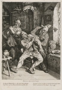Healer, Sheet 2 of a Series with Three Genre Scenes by Cornelis Dusart