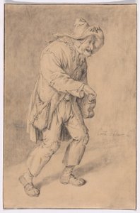 Hurdy-Gurdy Player by Cornelis Dusart