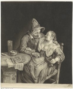 Lovers by Cornelis Dusart