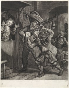 Lottery of Grootebroek, 1694 by Cornelis Dusart