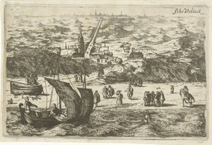 View of Scheveningen from the Sea by Cornelis Elandts