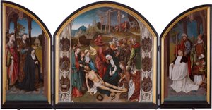 Triptych with the Lamentation of Christ by Cornelis Engebrechtsz.