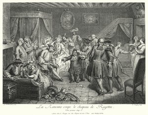 La Rancune cuts the hat of Ragotin