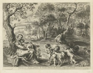 Rest on the Flight into Egypt by Cornelis Galle (I) (possibly)