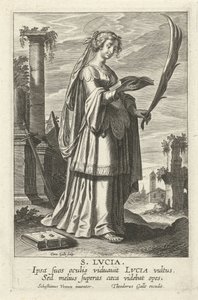 St. Lucia (Speculum Illustrium Virginum) by Cornelis Galle (I)