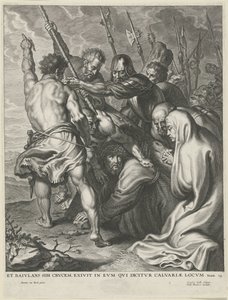 Carrying of the Cross by Cornelis Galle (I)