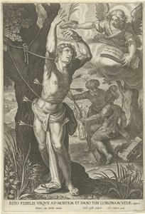 Martyrdom of St. Sebastian by Cornelis Galle (I)