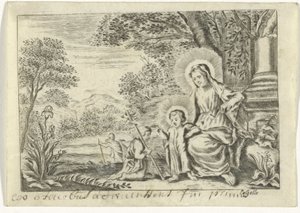 Holy Family with John the Baptist by Cornelis Galle (II)