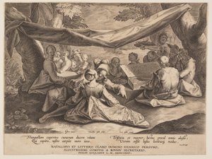 Music Party in the Open Air by Cornelis Galle I