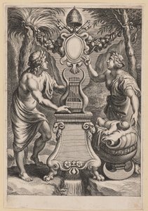 Title Page for M.C. Sarbievski, Lyricorum Libri IV by Cornelis Galle I after Sir Peter Paul Rubens