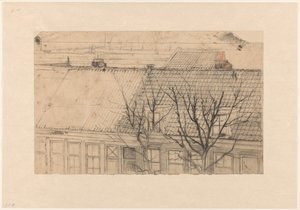 View of the Roofs of the Vondelkade (Overtoom), Over the Constantijn Huygensstraat, Towards the Pesthuis by Cornelis Gerardus 